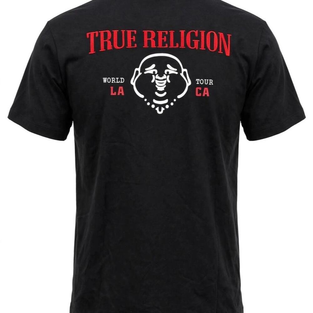 NWT True Religion World Tour Buddha T-Shirt embroidered Mens S